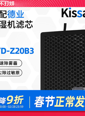 Kissair适配德业除湿机滤芯DYD-Z20B3活性炭过滤网