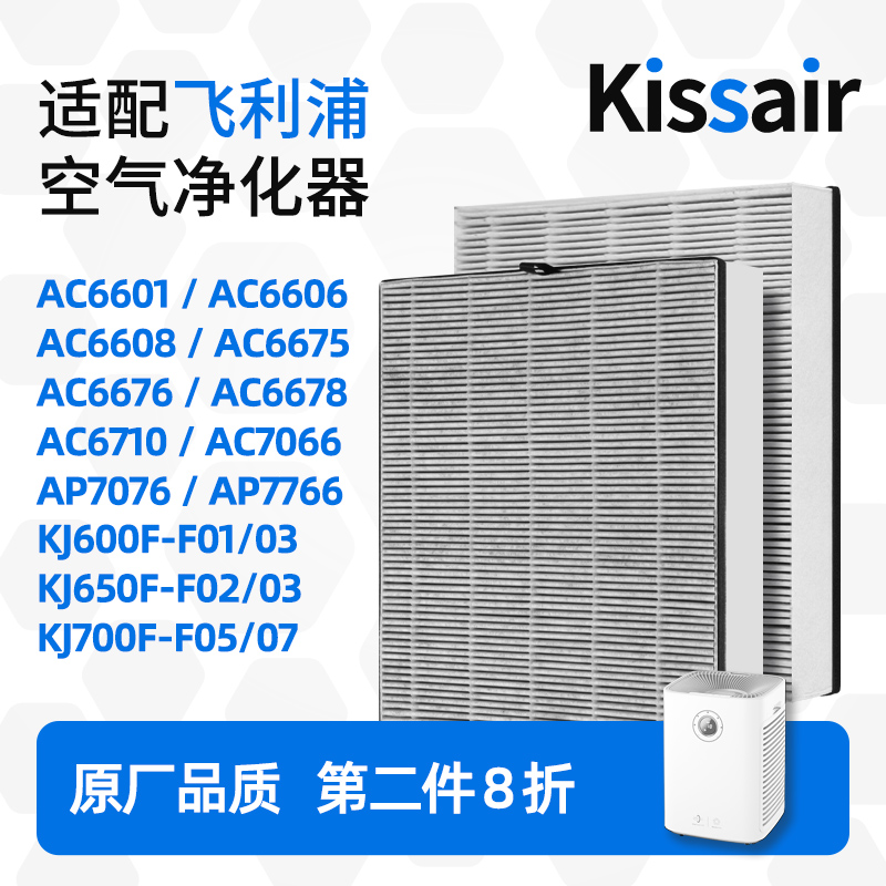 适配飞利浦空气净化器过滤芯FY6177/AC7076过滤网除甲醛AC6608