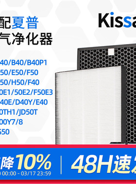 适配夏普空气净化器滤芯KC-E50-W/FZ-D50HF/FZ-D50HD除甲醛过滤网