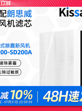 适配万科小区朗思威天花新风滤芯YG0904/CS100-SD200A高效过滤网