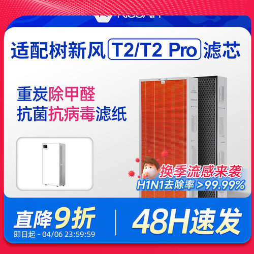 适配树新风T2净化器滤芯