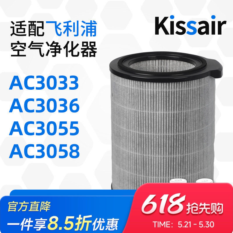 适配飞利浦空气净化器过滤网AC3036/FY3140/FY3430/AC3055