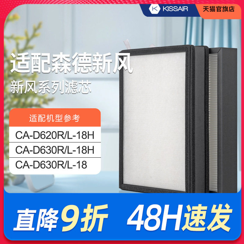 适配森德/康舒安全热交换新风机滤芯CA-D620R/L/CA-D630R/L过滤网