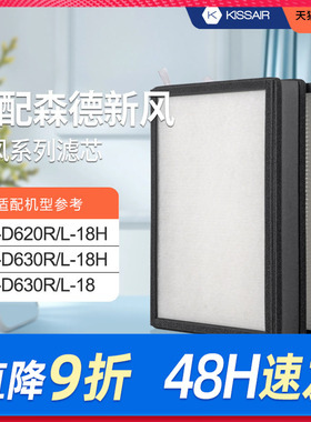 适配森德/康舒安全热交换新风机滤芯CA-D620R/L/CA-D630R/L过滤网