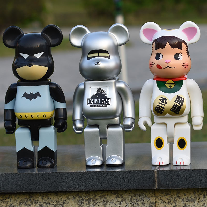 bearbrick400%暴力熊积木熊摆件盲盒公仔潮玩手办可动作生日礼物