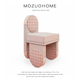 MOZUO墨佐现代创意设计师网红餐椅现代轻奢样板房餐厅艺术休闲椅