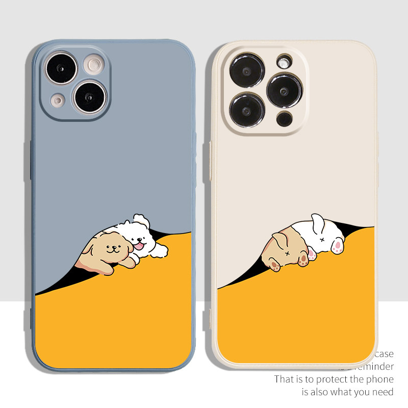 创意卡通适用iPhone14Promax手机壳12苹果13新款11全包xsmax硅胶xr保护套x个性7plus情侣8p女生6s软壳mini潮i