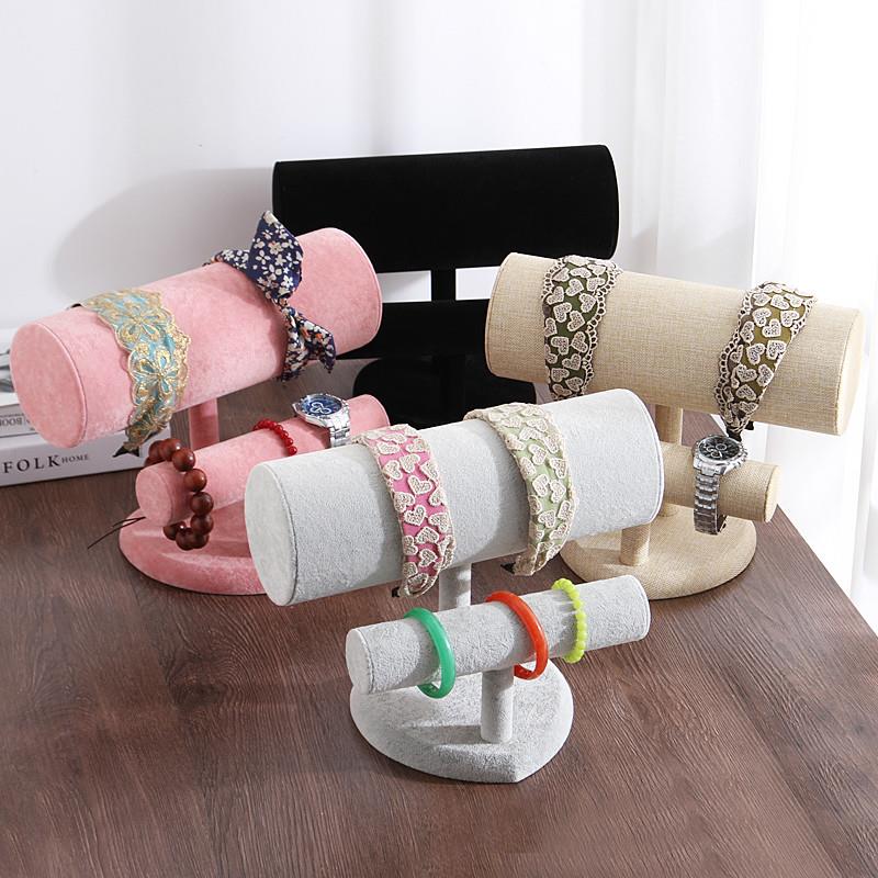 首饰展示架 绒面头箍发箍展示架发卡架放头箍的架子饰品头饰收纳