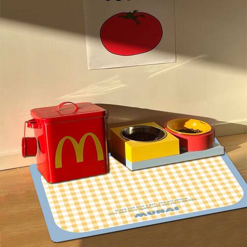 猫狗通用宠物餐垫猫咪吃饭垫子