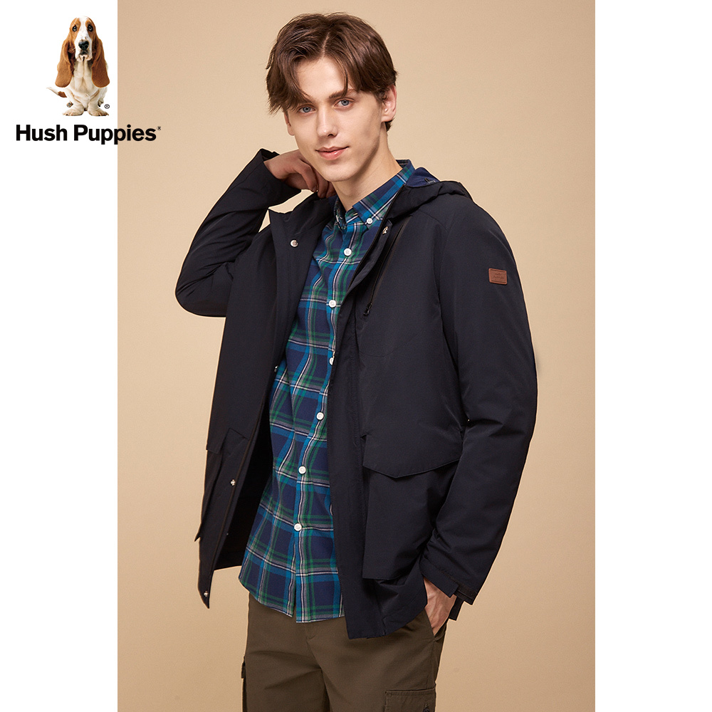 hush puppies暇步士男装外套2020新款秋季休闲连帽夹克|pj-20522d