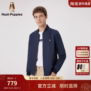 棒球领纯棉男士 Hush 休闲通勤夹克经典 秋季 外套 Puppies暇步士男装