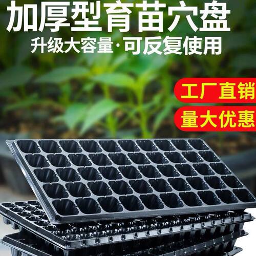 鲜花园艺育苗盘 穴盘 菜苗专用盘加厚 工厂直发整箱代发