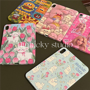 hinlucky卡通芭比汉堡兔子iPad10保护套2022新款适用苹果iPad10.2寸平板Air4软壳5防摔pro少女9.7可爱mini6