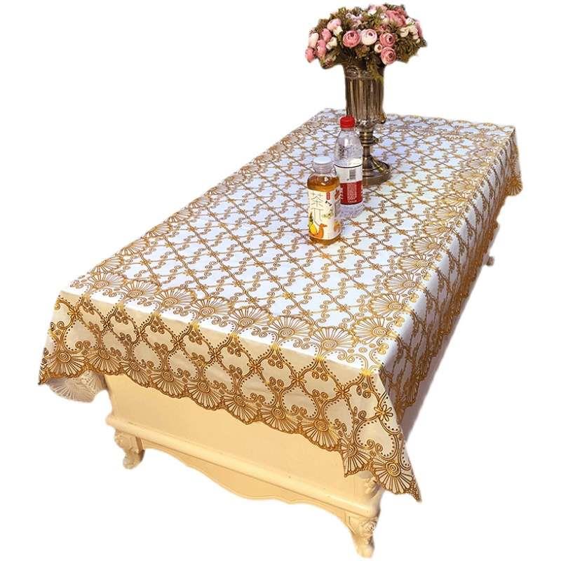 新款客厅免洗防水茶几桌布欧式餐桌桌布塑料茶几垫防烫防油桌垫