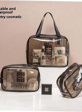 PU Travel Storage Bag Cosmetic Makeup Washbag Clear Handbag