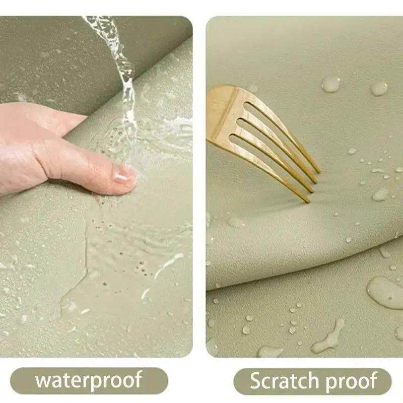 Leather Table cloth for Home Easy Clean Table Protector Wate