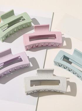 Vintage Hair Clips for Women Simple Claw Clip Blue Frosted B