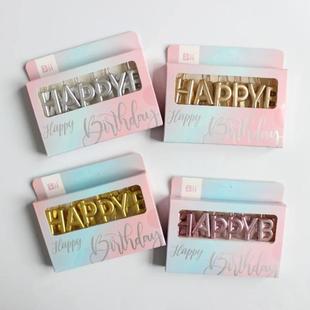 Birthday candles local gold bright gold pencil candle long