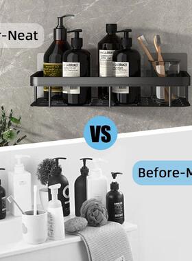 Bathroom Shelf Makeup Storage Organizer Aluminum Alloy Shamp