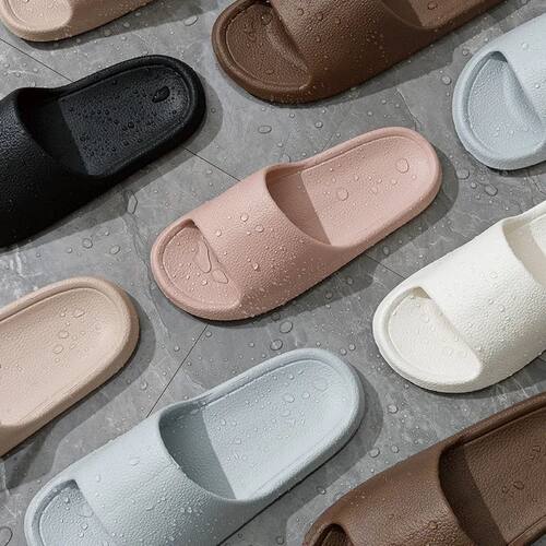 EVA Soft Sole Sandals Flops Man Slippers Solid Color Simple