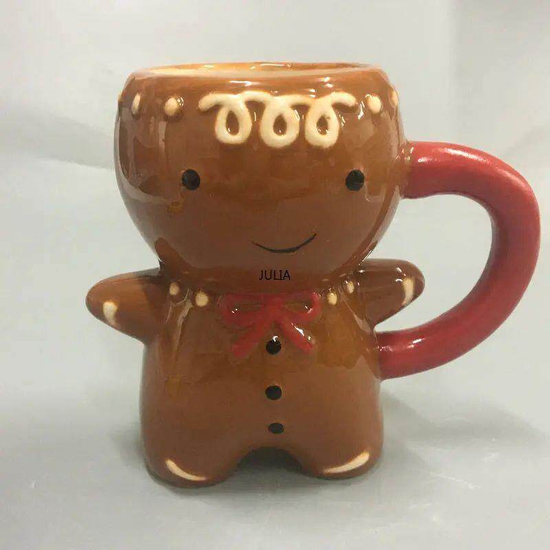 00ml Gingerbread Man Mug Cartoon Cute Kawaii Christmas Mug