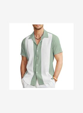 Halloween Shirt Men Short Sleeve Button Down Hawaiian Shirt