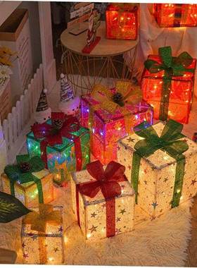 Christmas lights Christmas gift ox irthday party decoratio