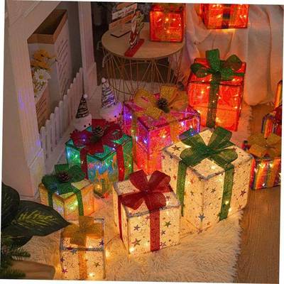 Christmas lights Christmas gift ox irthday party decoratio