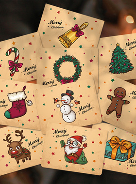 方形圣诞贺卡新年贺卡圣诞贺卡小