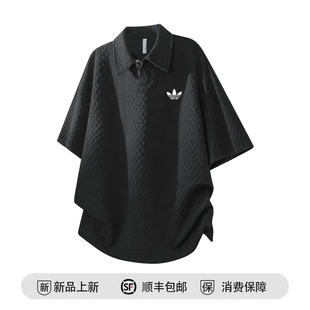 翻领POLO衫 夏季 大码 T恤 男宽松休闲短袖 官方奥特莱斯 品牌折扣
