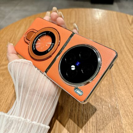 磁吸支架适用VIVOX300pro手机壳x90新款vivox100ultra素皮保护套镜头全包防摔x90pro+素皮超薄男女高级感x200