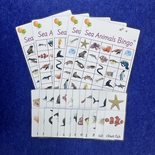海洋动物宾果seaanimalsBingo