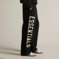 FOG side large letter straight leg pants obsidian black
