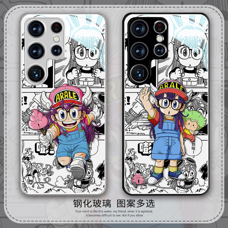 骄凌适用三星s25手机壳s24fe阿拉蕾s23ultra玻璃note20可爱9卡通a56创意个性a35防摔a70新款a15全包a21保护套
