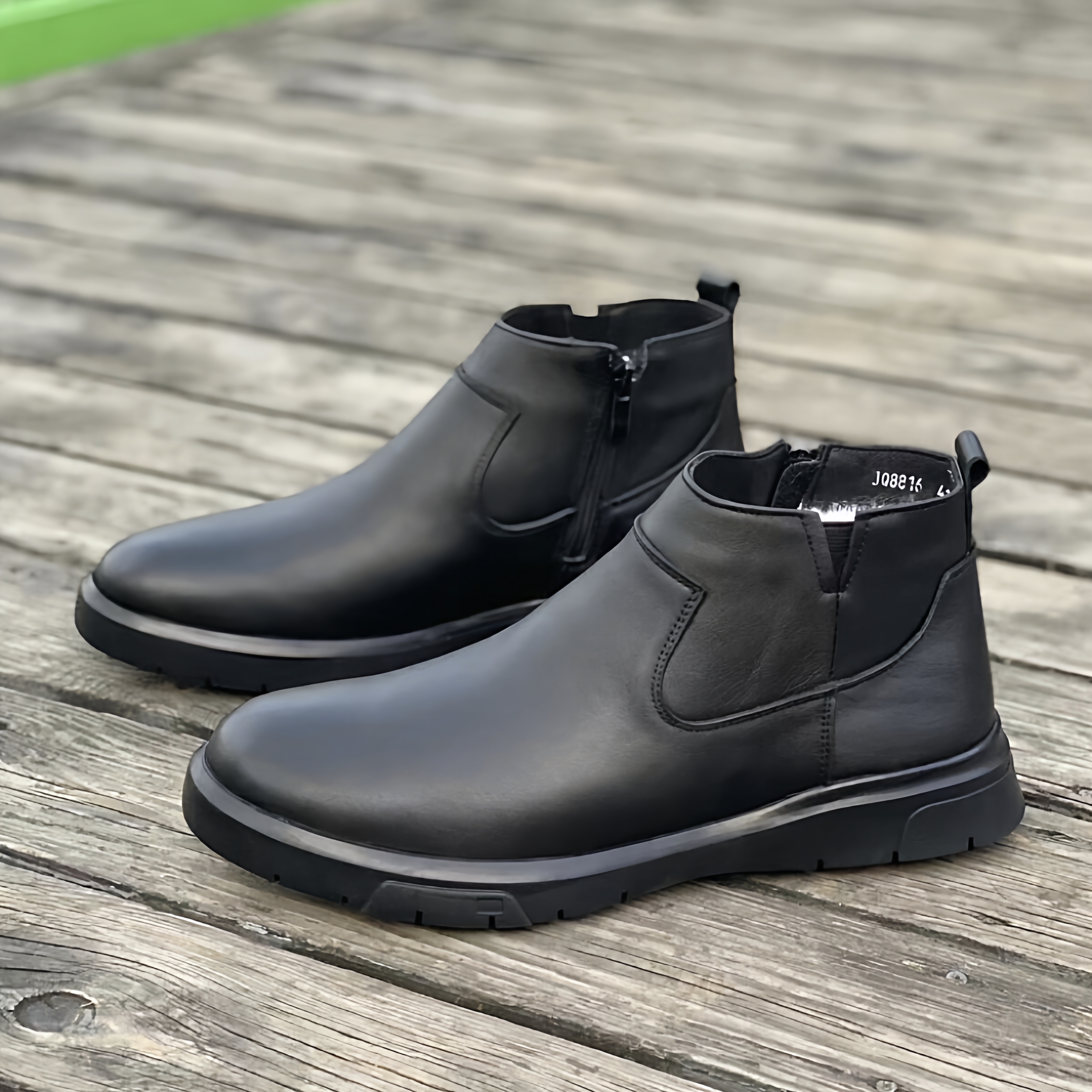 2025新款时尚休闲男鞋真皮软底中帮复古百搭男鞋秋冬男士毛鞋