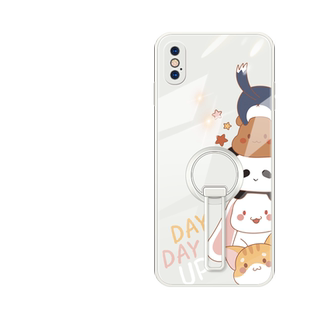 适用iphonex手机壳苹果xr保护壳女款xsmax硅胶xs全包防摔ipx外壳xsxmax网红创意rx新款猫咪磁吸指环支架xsmas