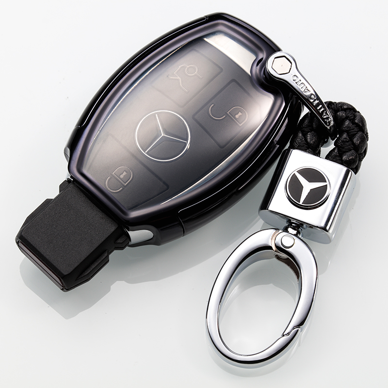 老款奔驰车钥匙包C180LC200L车保护壳 C300L GLCGLEML350钥匙套扣