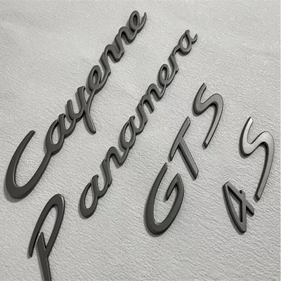 保时捷铂金版车标帕拉梅拉4S卡宴CayenneGTS后尾箱哑灰色字母标志