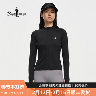 【防汗迹环保T】比音勒芬26年春款防晒吸湿速干针织修身女装夹克