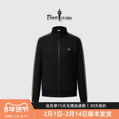 户外休闲织带拼接立领夹克外套 男士 挺括肌理感 比音勒芬秋季