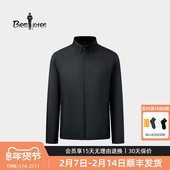 户外保暖立领棉服外套 男士 轻量防水透湿 比音勒芬2025秋冬新款