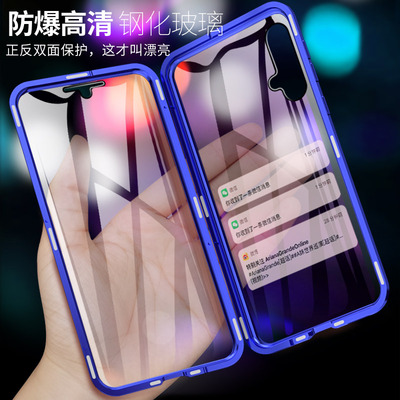 适用华为nova6磁5pro双面玻璃5i全包围钢化膜novae6se手机壳ipro磁力4e磁性nove全包mova防摔n0v6novapro7