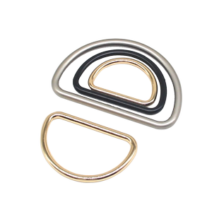 金属D型环D字扣半圆扣装饰扣五金箱包配件背包扣手工DIY服装辅料