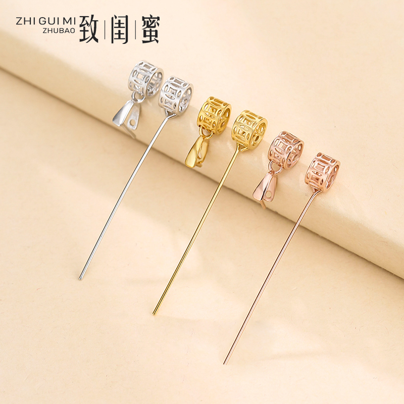 男女s925银吊坠翡翠玉器水晶扣子