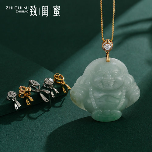 致闺蜜佛公吊坠扣头镀18K金