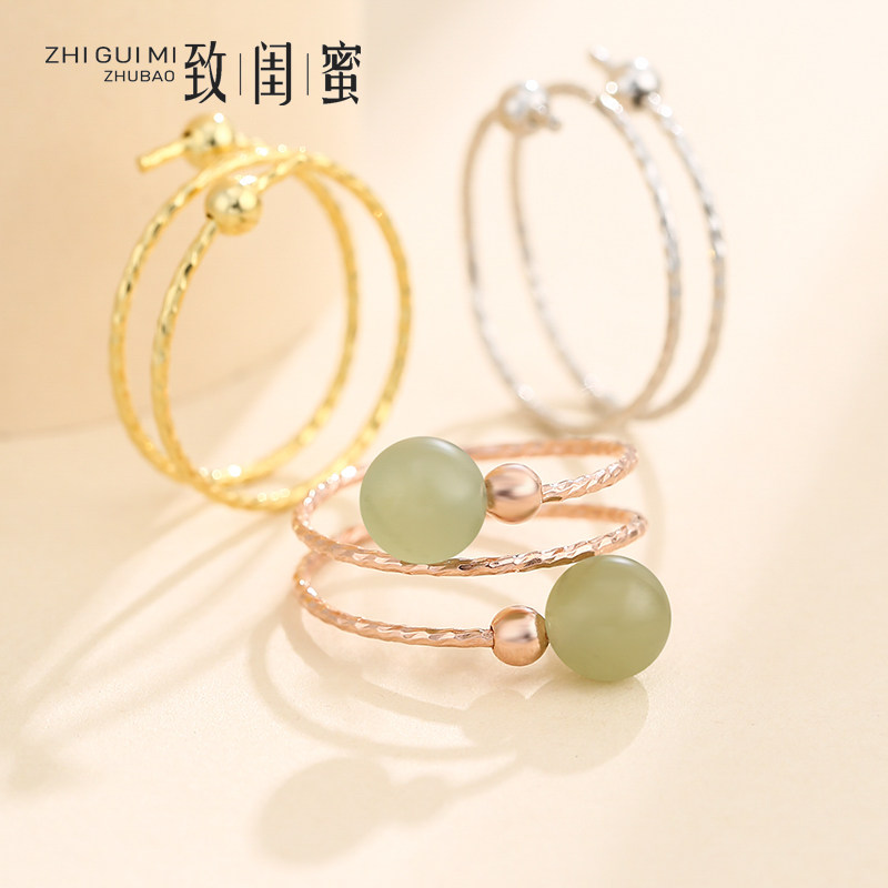 diy纯银珍珠小众设计风4-6戒托