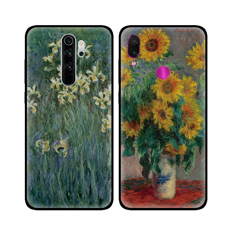 油画适用小米红米手机壳软壳