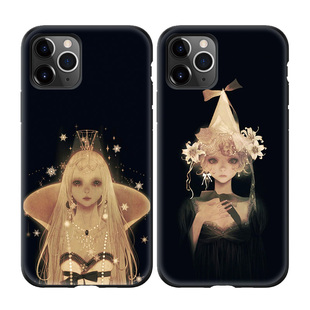 暗黑系公主萝莉少女冷淡风适用iPhone11Pro MAX手机壳苹果11软壳