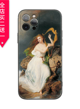 苹果iPhone16Pro竖琴音乐生油画