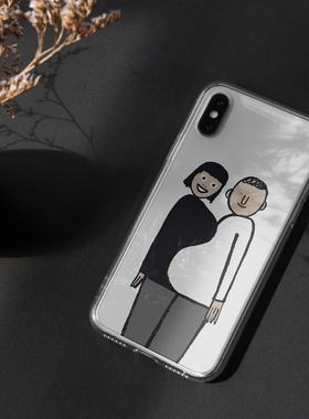 搞笑土酷老公老婆情侣秀恩爱适用iPhone12 Pro手机壳X苹果11/678p